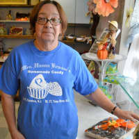<p>Linda Manzo of Rochelle Park at Hanna Krause&#x27;s Homemade Candy, a family business since 1929.</p>