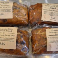 <p>Homemade gluten-free, dairy-free breads at Beets Juice Bar.</p>