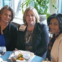 <p>From L: Honoree JoAnn Difede, Tracy Conte, Alisa Holland.</p>