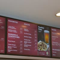 <p>Menu items at the dine-in theater.</p>