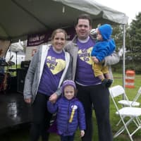 <p>Hundreds come out in the rain Sunday morning to support the March of Dimes March For Babies at Jennings Beach in Fairfield.</p>