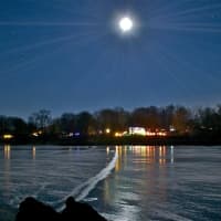 <p>The final Supermoon of 2016 lights up the December skies over Lake Carmel Wednesday night.</p>