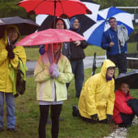 <p>Spectators watch the soccer game between Greeley and John Jay.</p>