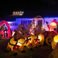 <p>This home on Kip Drive in Fishkill is lit for the holidays.</p>