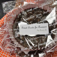 <p>Big, round brownies made by Lauren Lee, a Haworth teen, and donated to raise money for the Haworth Municipal Library.</p>