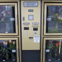 <p>The 24-hour flower vending machine at Stamford Florist.</p>