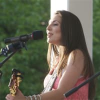 <p>Jessica Lynn performed at the Cold Spring Summer Sunset Series Sunday night on the Hudson.</p>
