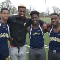 <p>Members of the Beacon High track and field team.</p>