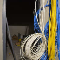 <p>Server room (so many wires).</p>