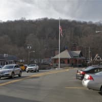 <p>The current Brewster Train Station and Main Street.</p>