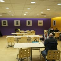 <p>The dining area at Liquid Lunch.</p>
