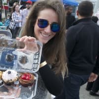 <p>Showing off the cupcakes! Dutchess County residents flocked to the annual K104.7 Cupcake Festival Sunday in the Village of Fishkill on a windy, but beautiful, Mother&#x27;s Day afternoon.</p>