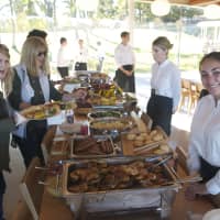 <p>One of the food spots at Grace Farms during the Community Day events on Saturday in New Canaan. </p>