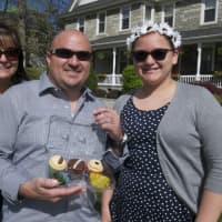 <p>Visitors show off cupcakes from Sunday&#x27;s festival.</p>