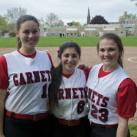 <p>Garnet captains (from L): Lauren Dempsey, Ali Cardino and Molly Herbold.</p>