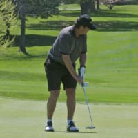 <p>Golfers enjoy the beautiful weather at the Sterling Farms Golf Course in Stamford.</p>