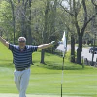 <p>Golfers enjoy the beautiful weather at the Sterling Farms Golf Course in Stamford.</p>