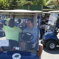 <p>Golfers enjoy the great weather as they head out for the Regional YMCA of Western Connecticut 27th annual Golf Classic recently at the Richter Park Golf Course in Danbury.</p>