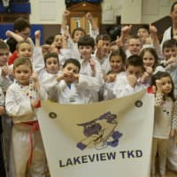 <p>Kids from Lakeview Elementary School in Mahopac get ready for Friday night&#x27;s Board Break-A-Thon fundraiser in Putnam Valley.</p>
