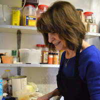 <p>Mary Ann Scardino making one of her famous soups.</p>