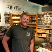 <p>More Good&#x27;s Brett DeNicolais. The store specializes in flavoring syrups, organic loose leaf tea, herbs, spices, cocktail bitters, and bar accessories.</p>