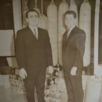<p>Original Italian Riviera Owners Ralph Apuzzo, left, and Paul Scardino on opening day, Jan. 1, 1967.</p>