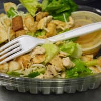 <p>A salad made fresh at the Whistle Stop.</p>