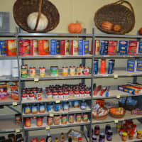 <p>The Tri-Boro Food Pantry in Park Ridge, decorated for the holiday.</p>