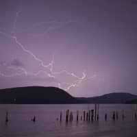 <p>Lightning strikes captured Thursday night in Peekskill.</p>