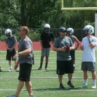 <p>Yorktown coaches get the team ready for the upcoming season.</p>