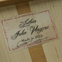 <p>This sticker appears on all of Vergara&#x27;s guitars.</p>