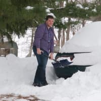 <p>Digging out in Hopewell Junction.</p>