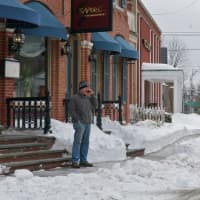 <p>Sidewalks were shoveled on Main Street in Fishkill.</p>
