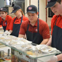<p>The sandwich-making team at Jersey Mike&#x27;s in Emerson are ready for a lunch crowd Monday. Pictured are, from the left, Kenny, Melissa, General Manager Dan Gray and Ryan.</p>