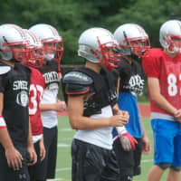 <p>Somers players prepare for the upcoming season.</p>