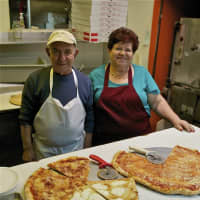 <p>Angelo and Josephine Notaro at Mama Pizza II, a family run business.</p>