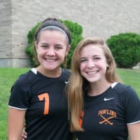 <p>Pawling team leaders Ayla Bradley (L) and Sarah Campbell.</p>