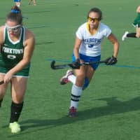 <p>Yorktown and Mahopac met in the Somers Field Hockey Tournament opener Friday at Somers.</p>