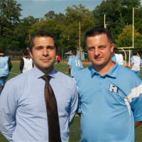 <p>Ryue Neck co-coaches Frank Gizzo (L) and Bryan Iacovelli.</p>