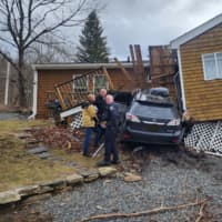 <p>A black SUV drove into a Grafton home on Wednesday afternoon, March 15</p>