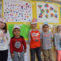 <p>Daniel Warren Elementary School kindergartners celebrated their 100th day of school on Tuesday, Feb. 14.</p>