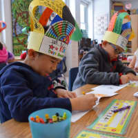 <p>Throughout the day, the students practiced counting to 100 by 1s and 10s, solved puzzles, constructed necklaces and shared their creative art projects, which were made out of 100 items.</p>