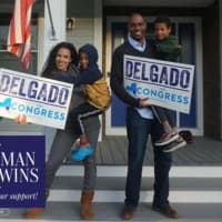 <p>A photo posted on Twitter by incumbent congressional candidate Antonio Delgado</p>