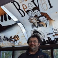 <p>Cameron Chaney, who lived in Allendale before moving to Florida, created new artwork for the Oakland Diner.</p>