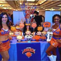 <p>The New York Knicks basketball team recently had Armonk&#x27;s Lilly Teich create a blue- and orange-themed candy buffet for a special event.</p>