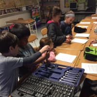 <p>Do-It-Yourself inventors disassembled and reassembled a bicycle at F.E. Bellows Elementary School.</p>