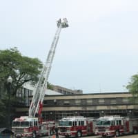 <p>New Rochelle Fire Department has a new tower ladder.</p>