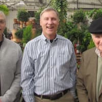 <p>Brothers Steve and Pat Adams of Adams Fairacre Farms, with their father and second generation owner, Don.</p>