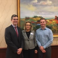 <p>Dr. Alexander McLawhorn, orthopedic surgeon at HSS; Julia Bartholomew, director of marketing at Edgehill; and Justin Clark, PT, DPT and site manager at HSS Sports Rehab in Stamford.</p>