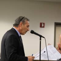 <p>Gary Cohen, attorney for Prime Developers of New Jersey, addresses the zoning board.</p>